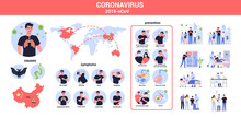 2019-nCoV Causes, Symptoms And Spreading. Coronovirus Alert.