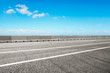 © zhao dongfang - High angle Shanghai city skyline and empty asphalt road