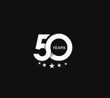 50th Years Anniversary Celebration Design.