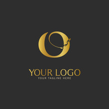 O Initial Letter Gold Logo Icon Classy Gold Letter Suitable For Boutique Restaurant Wedding Service Hotel Or Business Identity