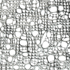 Wall Mural - Abstract background of metallic grid. 3D rendering.