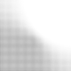Canvas Print - Abstract halftone background in black and white. Dotted vector pattern