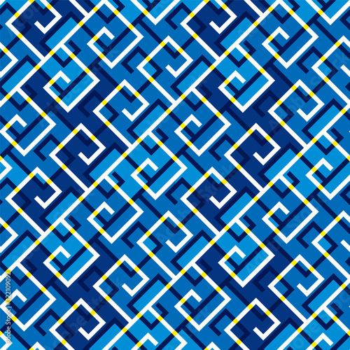 blue sea wave abstract orna...