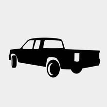 Pick Up Truck Icon Vector Illustration And Symbol For Website And Graphic Design