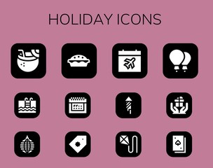 Canvas Print - holiday icon set