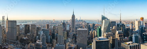 Cuadros en Lienzo New York City skyline with Empire State Building