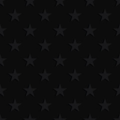 Wall Mural - Seamless pattern of stars with shadow. Dark texture.