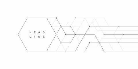 Abstract geometric technological background. Vector creative design.