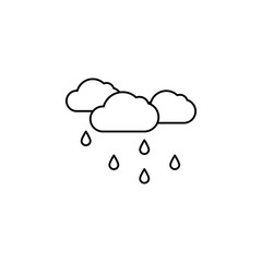 Wall Mural - Cloud rain icon. Simple line, outline vector elements of spring icons for ui and ux, website or mobile application