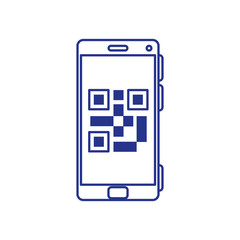 Poster - smartphone with code qr scan