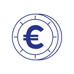 Poster - coin money euro isolated icon