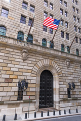 Wall Mural - flags on the building