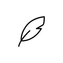 Wall Mural - Simple quill line icon.