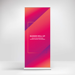 Wall Mural - banner design, roll-up. stand for presentations, conferences, advertising banner for the exhibition 