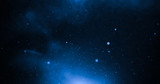 Fototapeta  - Sky with stars and amazing and deep blue light.