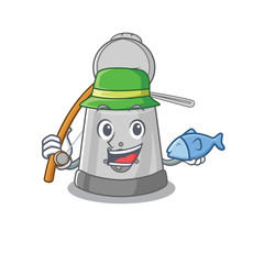 Poster - A Picture of happy Fishing deep fryer design