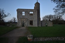 The Outer Gatehouse Of Baconsthorpe Castle, A Ruined Manor House In Norfolk, England, UK.