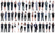 © ASDF - collage of a variety of business people standing in a row