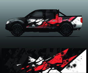 truck decal graphic wrap vector, abstract background