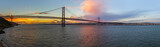 Fototapeta Londyn - Lisbon and 25th of April Bridge - Portugal