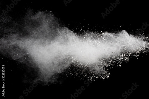 Fotografía Abstract white powder explosion