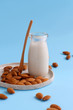 Vegan almond milk, non dairy alternative milk