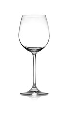 Wall Mural - Empty clean wine glass isolated on white