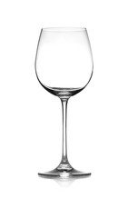 Sticker - Empty clean wine glass isolated on white