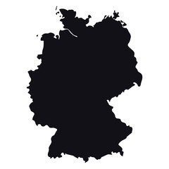 High detailed vector map - Germany