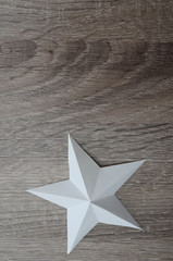 Wall Mural - White paper star