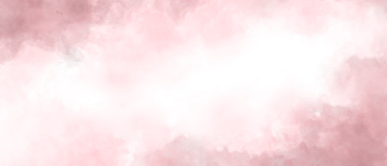 Poster - Pink color abstract watercolor background