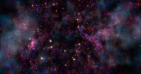 Wall Mural - Digital space world 3d data earth background