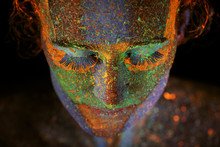 Close Up UV Abstract Portrait 