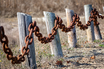 Old Nautical Rustic Post Chain