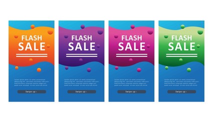 modern background design for flash sale banners, sale banner template, background banners, modern vector design, creative concept, easy to edit and customize