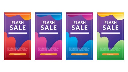 modern background design for flash sale banners, sale banner template, background banners, modern vector design, creative concept, easy to edit and customize