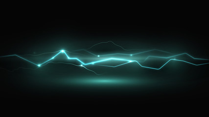 Wall Mural - futuristic lightning background