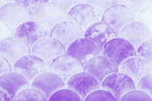 Fish Scales Japanese Pattern. Purple Violet Watercolor Gradient Abstract Background
