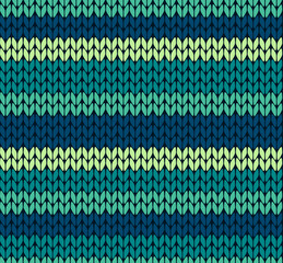 Wall Mural - Seamless vector knitting pattern