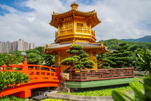 The Golden Pavilion In Nan Lian Garden, Hong Kong