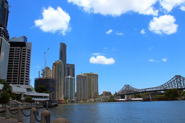 Sticker - brisbane skyline