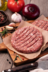 Wall Mural - Raw Ground beef meat