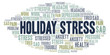 Holiday Stress word cloud.