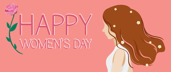 Background template for happy women day