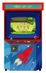Wall Mural - Game machine for counting numbers on isolated background
