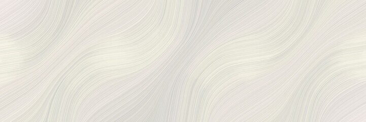 Poster - modern header with antique white, light gray and linen colors. dynamic curved lines with fluid flowing waves and curves