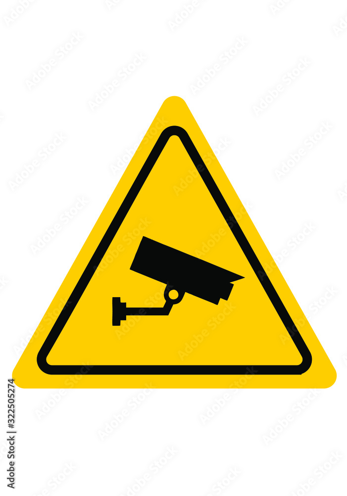 Caution warning, beware sign board. Exclamation marks Stock Vector ...