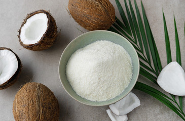 image of coconuts and coconut gluten free flour