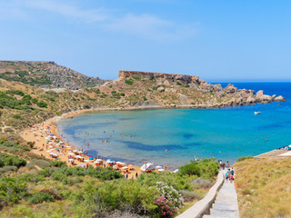 Wall Mural - Panorama of Riviera Beach (Ghajn Tuffieha). Malta.