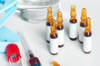 Glass medical ampoule bottles vial for injection